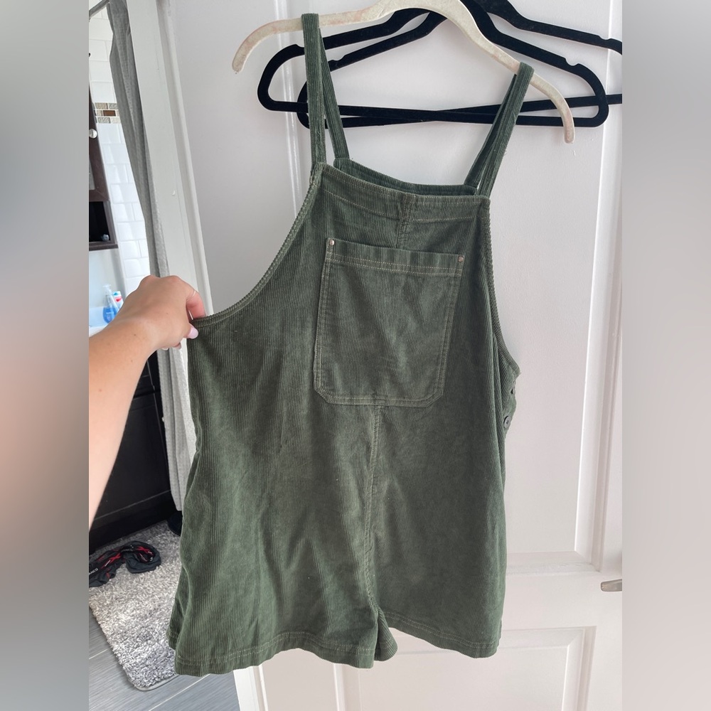 BDG Olive Green Corduroy Overalls